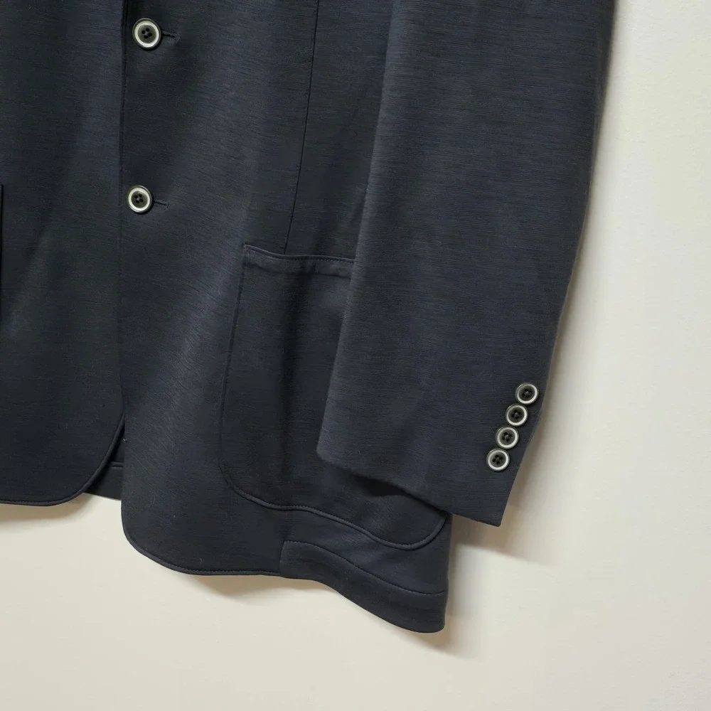 SAMUELSOHN Merino Wool Knit Jacket Gray Blazer Coat Men's 42R $795‎ Business